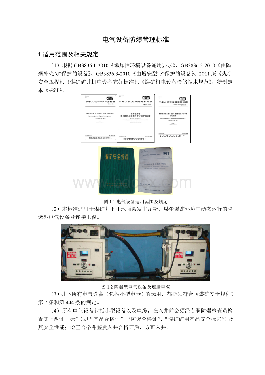 电气设备防爆管理标准.doc