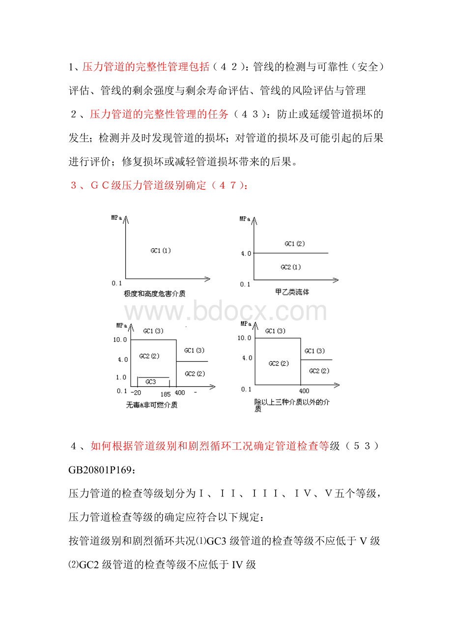 压力管道检验师主要问题汇总1Word下载.doc