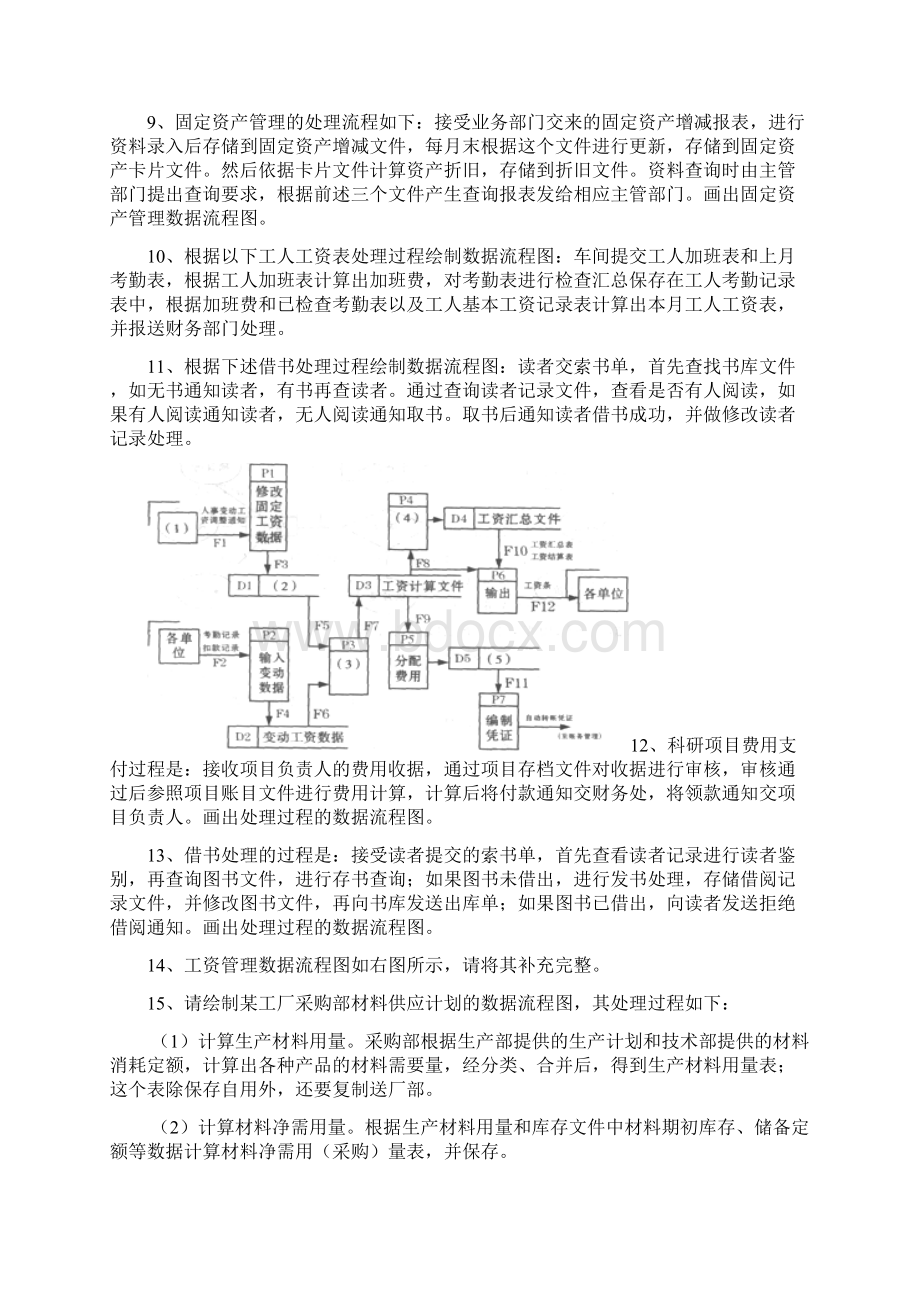 《管理系统中计算机应用》应用题大数据流程图汇总情况题及参考问题详解.docx_第2页