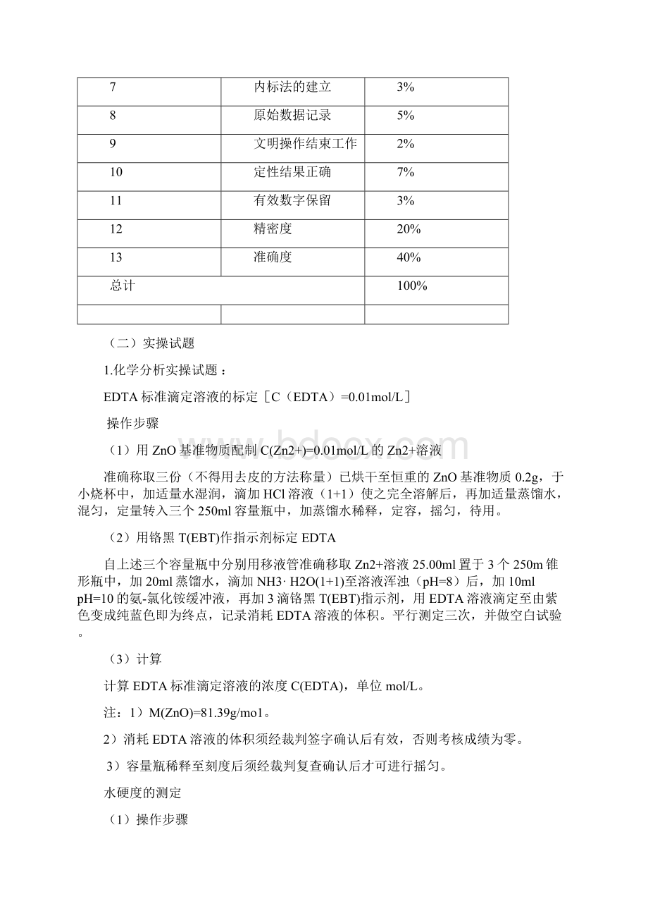 山东化工行业职业技能大赛化学检验工竞赛方案职工组Word文档格式.docx_第3页