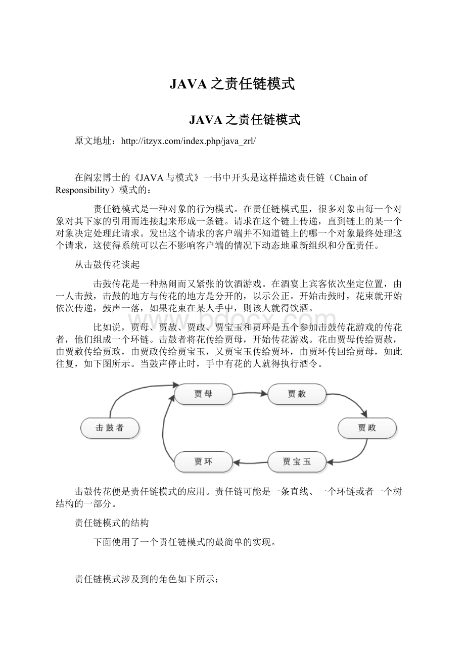 JAVA之责任链模式文档格式.docx_第1页