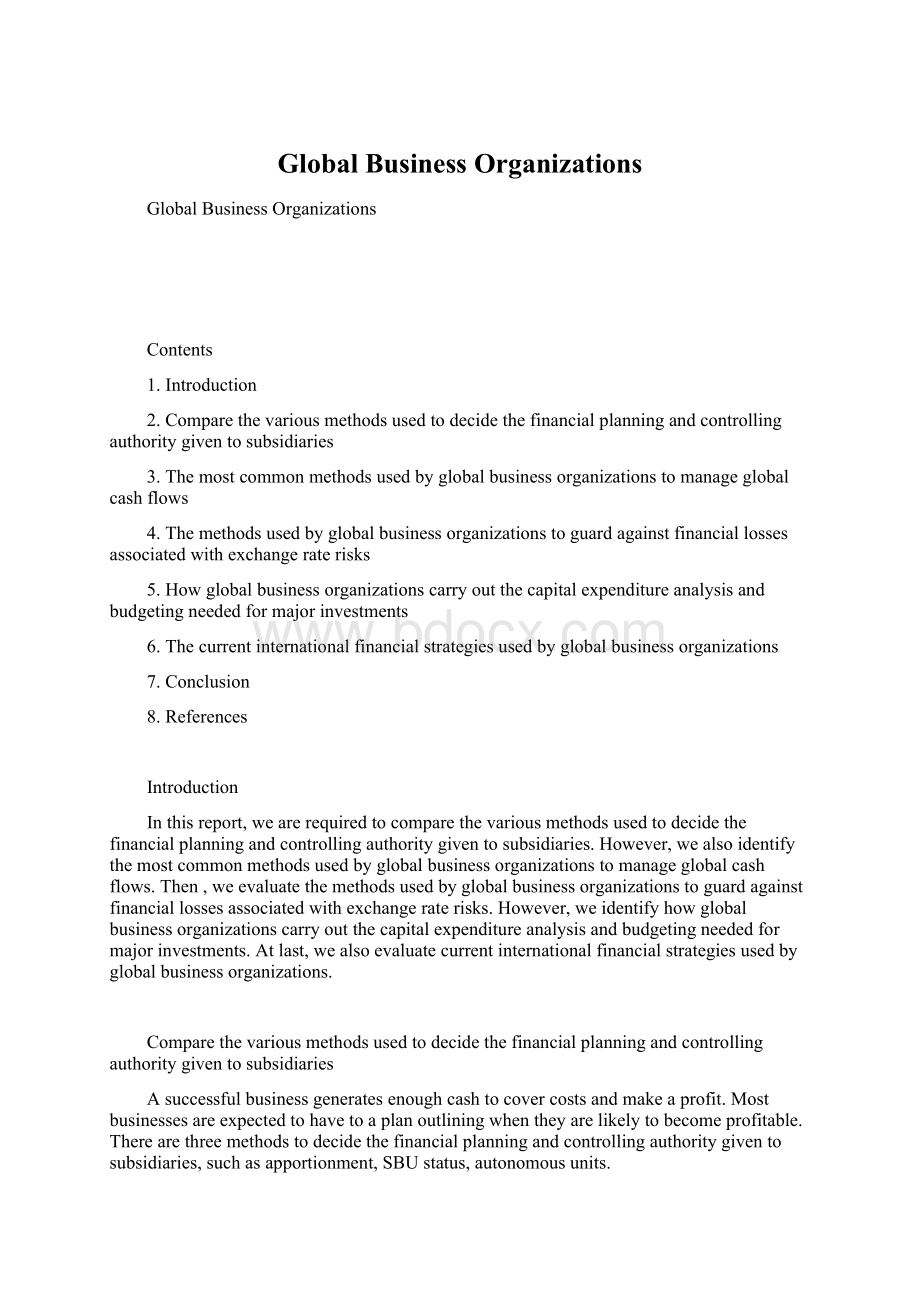 Global Business Organizations.docx_第1页