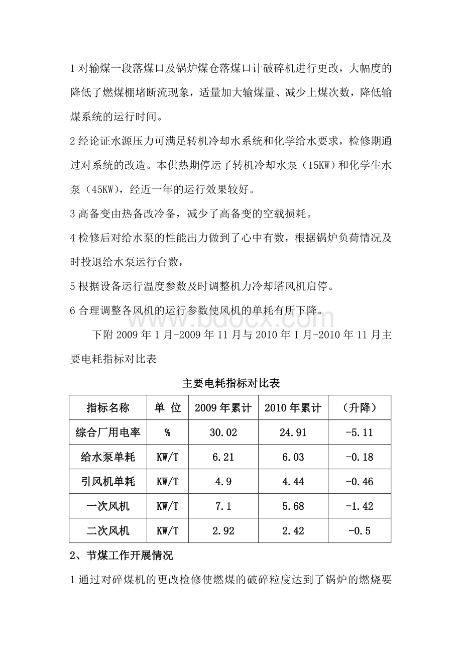 矸石电厂节能工作总结.doc_第2页