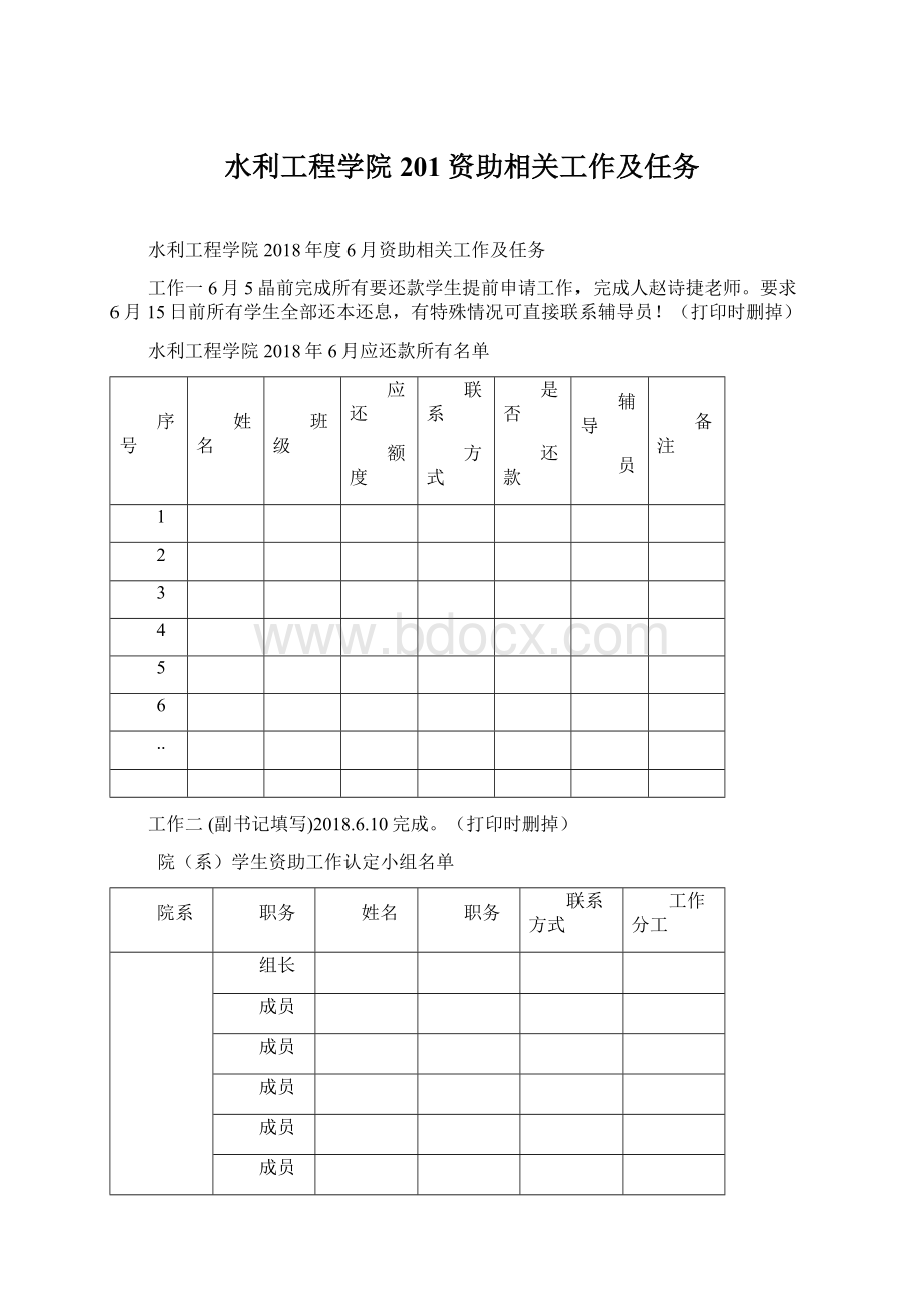 水利工程学院201资助相关工作及任务.docx_第1页