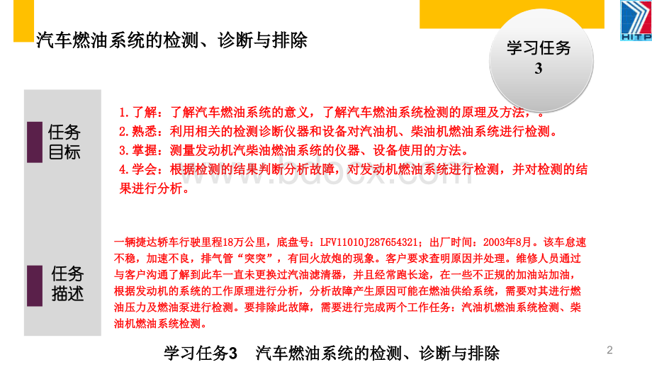 学习任务3汽车燃油系统的检测诊断与排除PPT文件格式下载.ppt_第2页