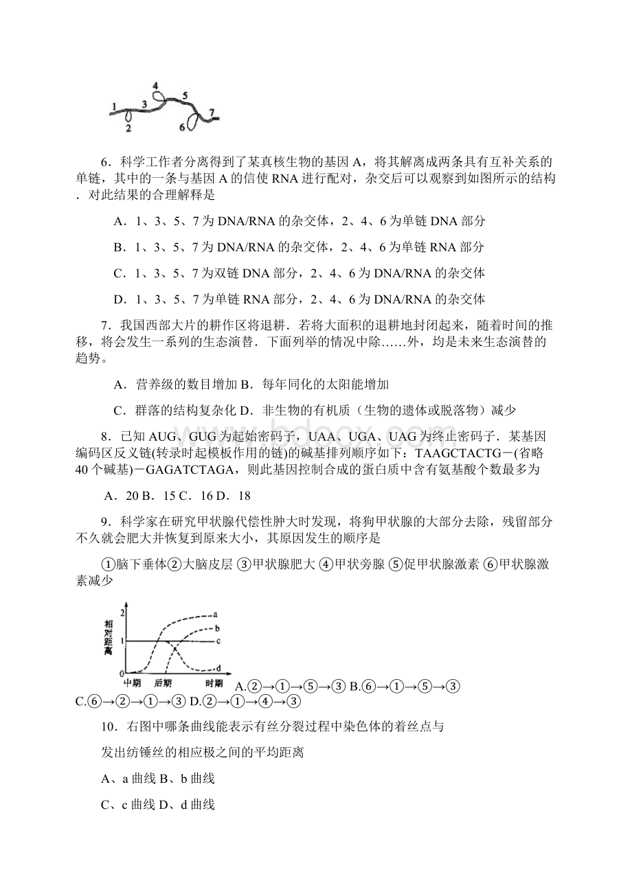 最新王淦昌中学届高三考前热身训练 精品.docx_第2页