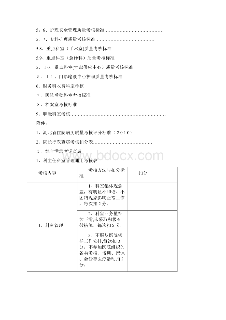 医院各科室医疗安全质量考核细则.docx_第2页