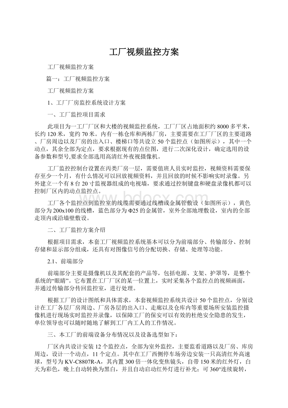 工厂视频监控方案.docx_第1页