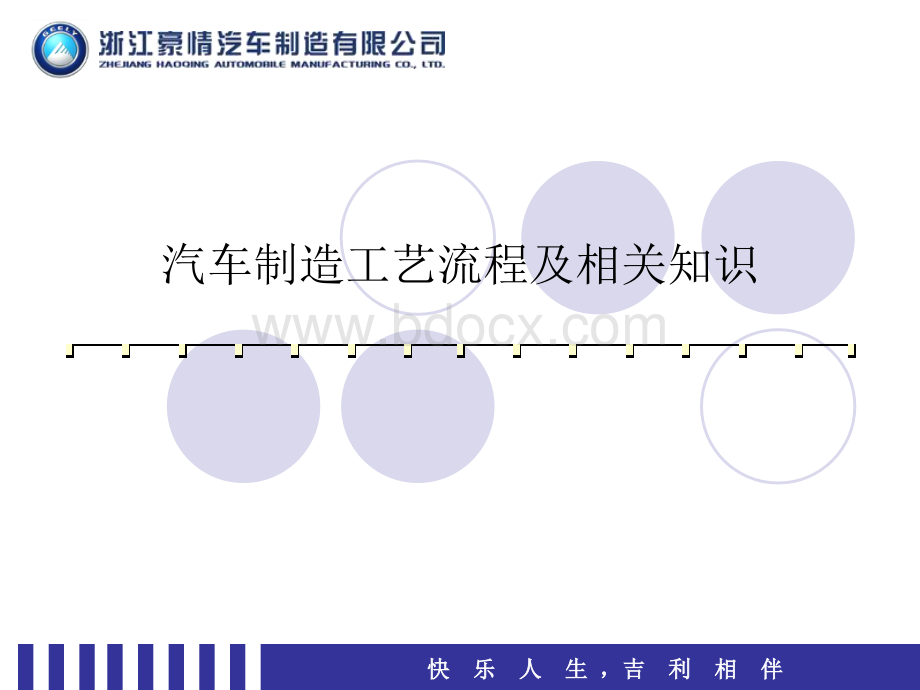 吉利汽车制造工艺流程及相关知识PPT文档格式.ppt_第1页