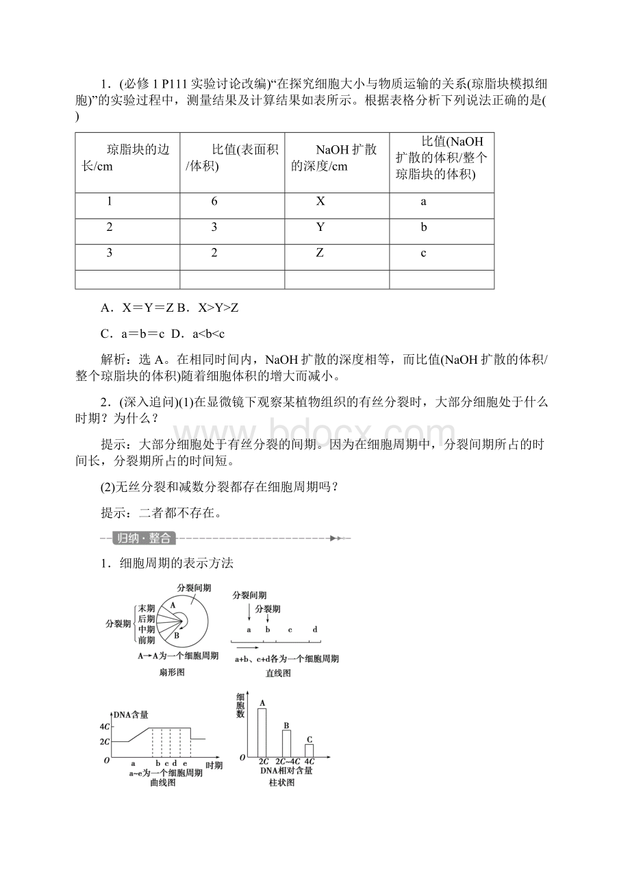 届高考生物一轮复习 第四单元第13讲细胞的增殖.docx_第2页