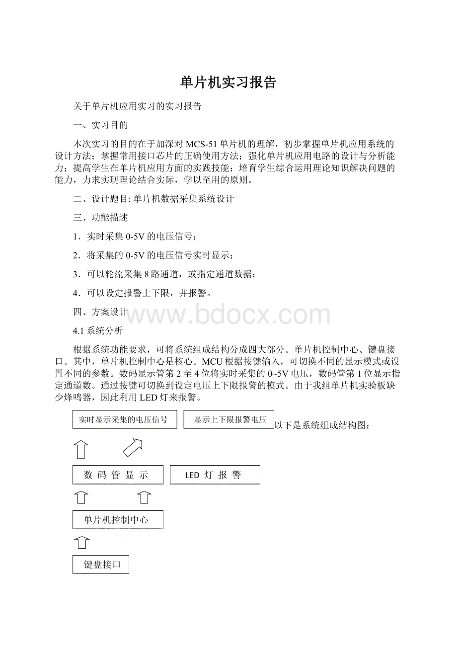 单片机实习报告.docx_第1页