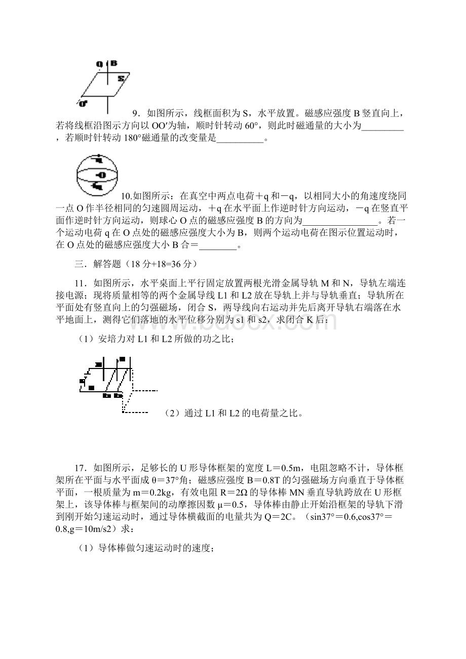 高中物理精题训练 第十三章 磁场Word文件下载.docx_第3页