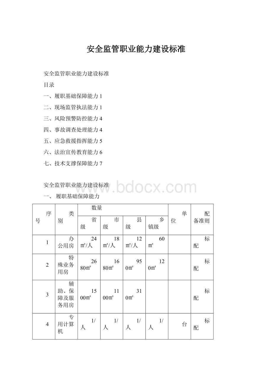 安全监管职业能力建设标准Word文件下载.docx_第1页