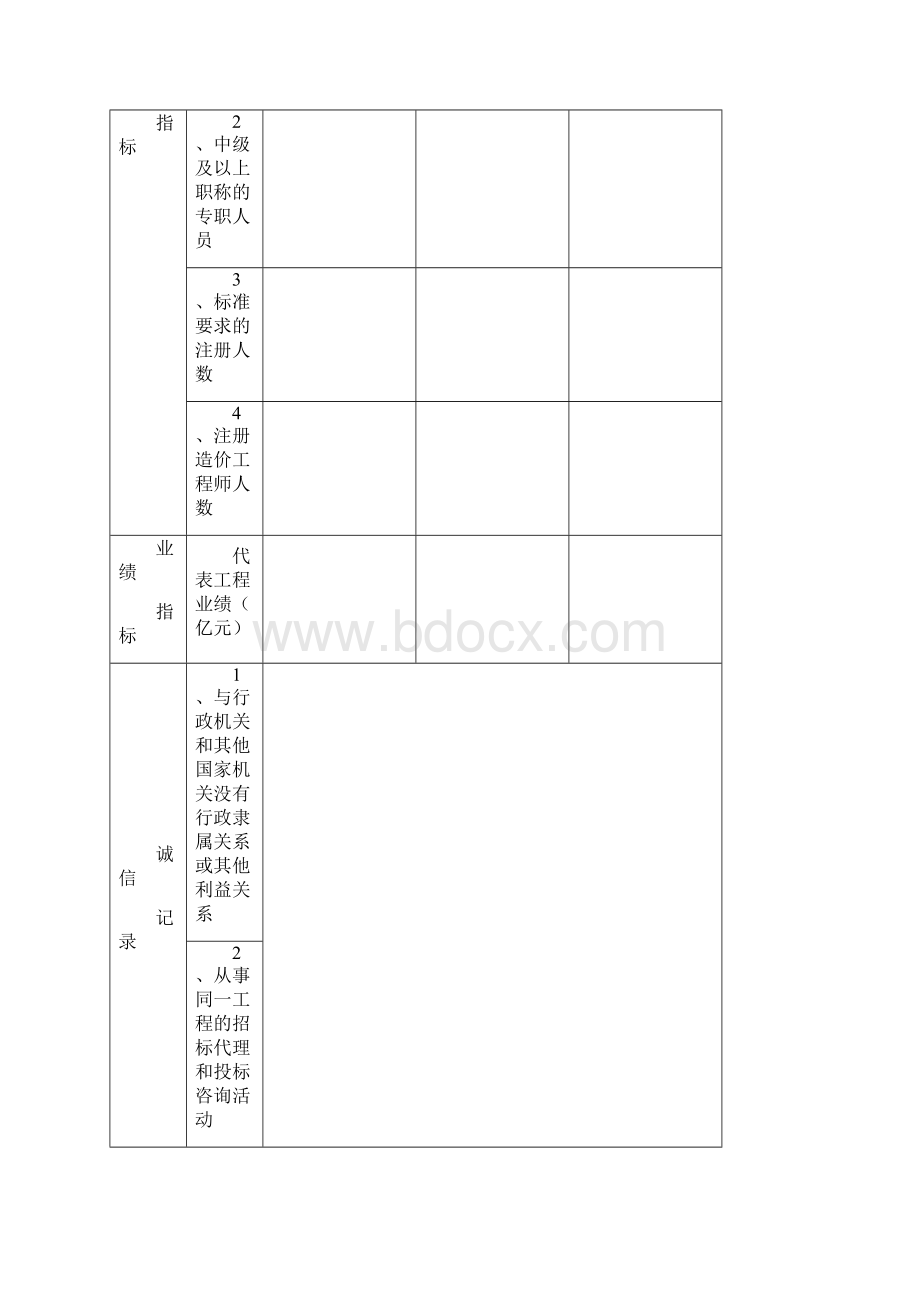 工程建设项目招标代理机构资格申请表.docx_第3页