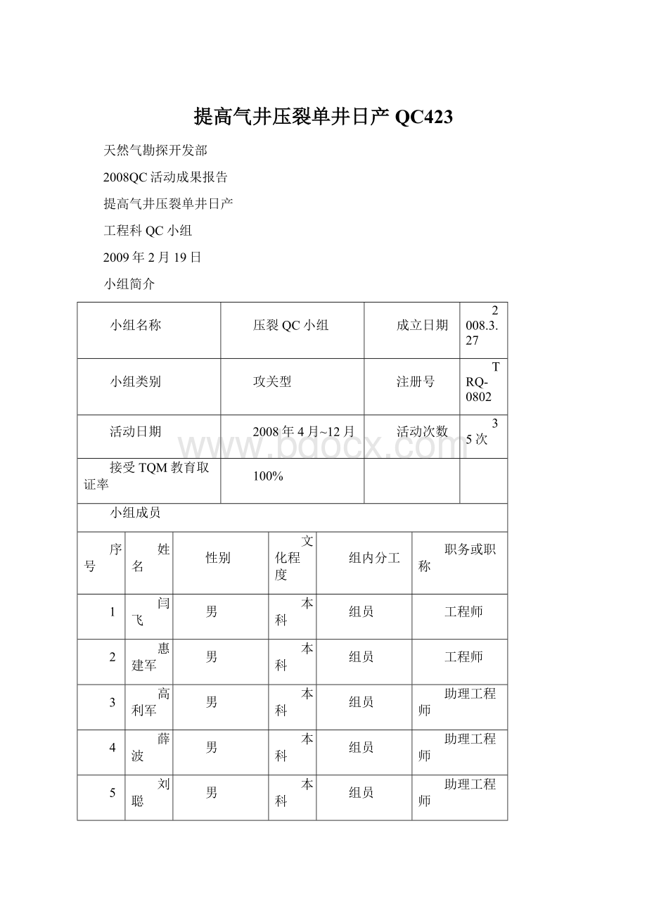 提高气井压裂单井日产QC423Word文档下载推荐.docx_第1页