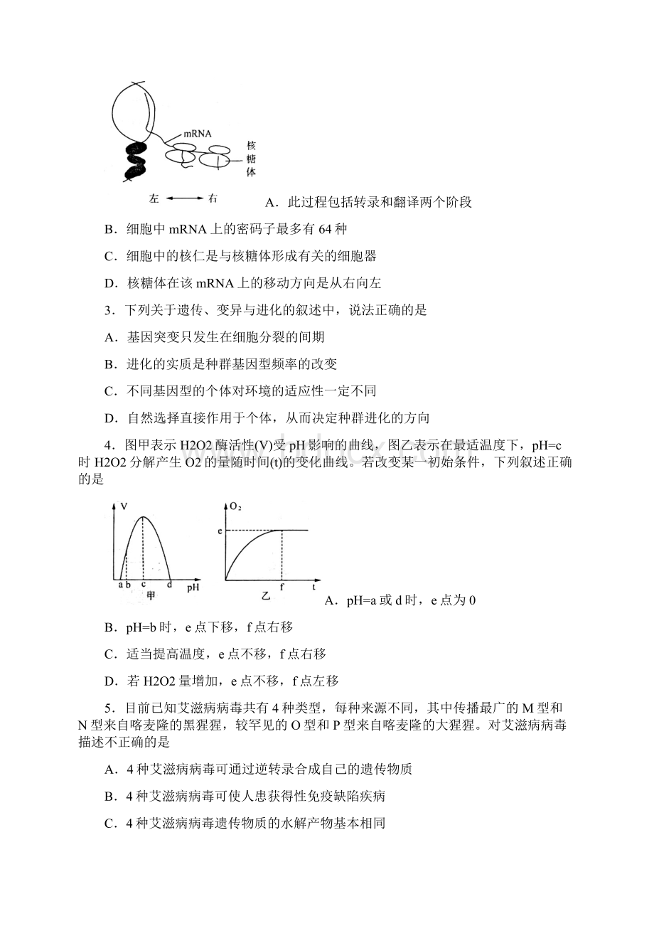 届山东省济南市高三下学期第一次模拟考试03.docx_第2页