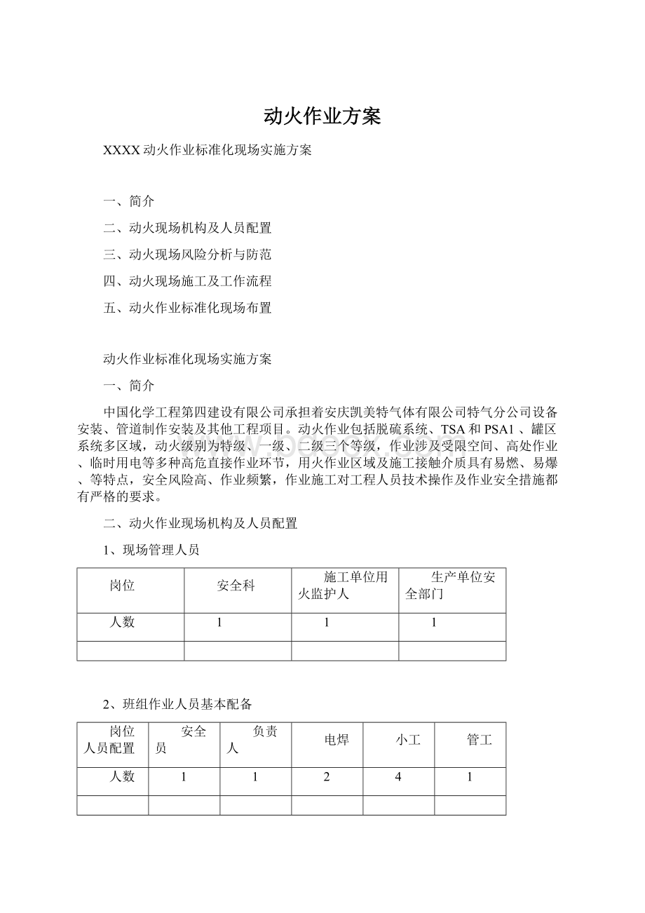 动火作业方案.docx