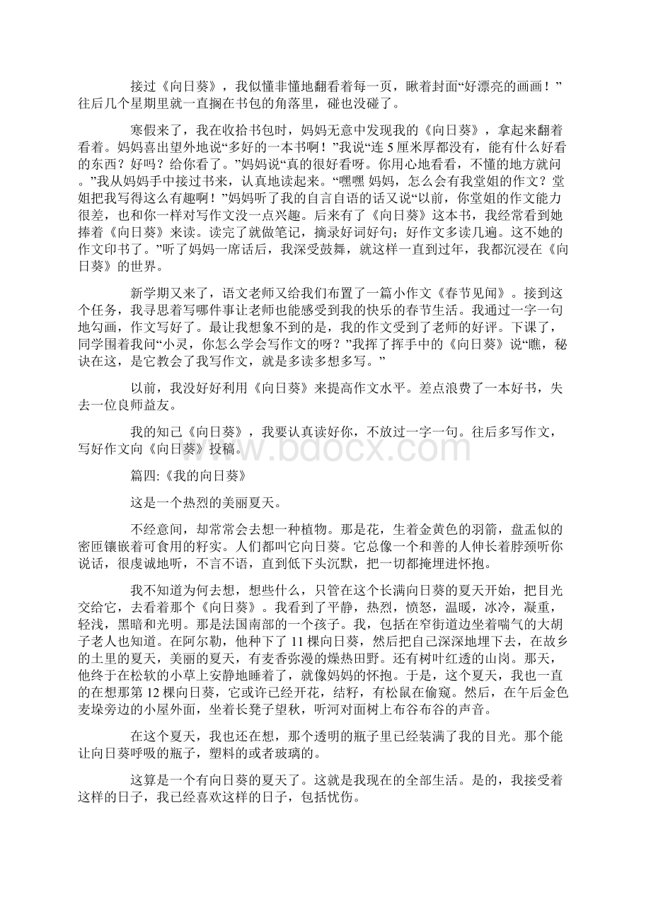 最新我对向日葵发现Word格式文档下载.docx_第3页