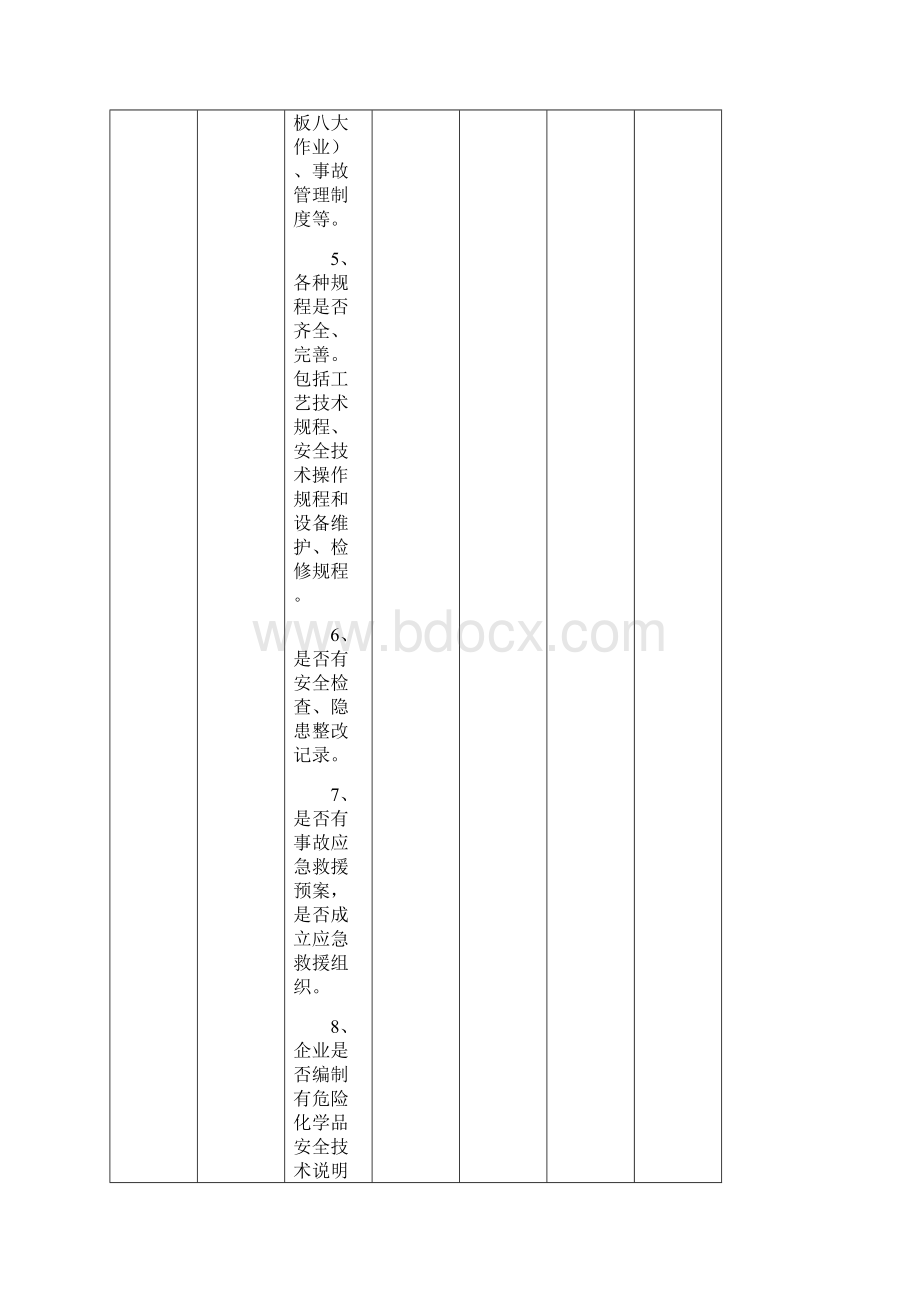 有色金属冶炼生产的企业安全生产的隐患检查表.docx_第3页