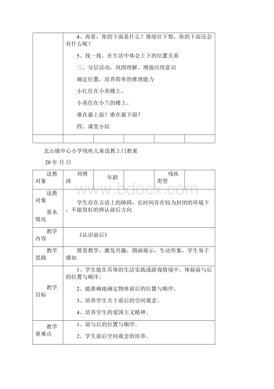 小学残疾儿童送教上门教学设计Word文件下载.docx_第2页