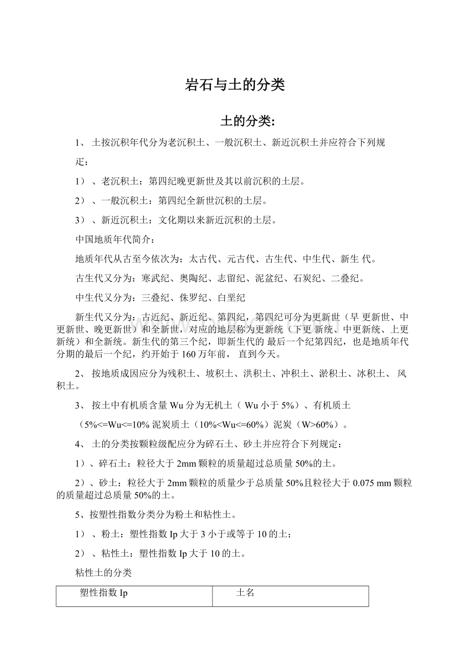 岩石与土的分类Word文件下载.docx_第1页