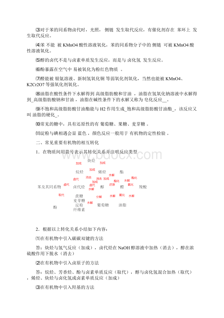 551各类有机物之间的相互转化Word文件下载.docx_第2页