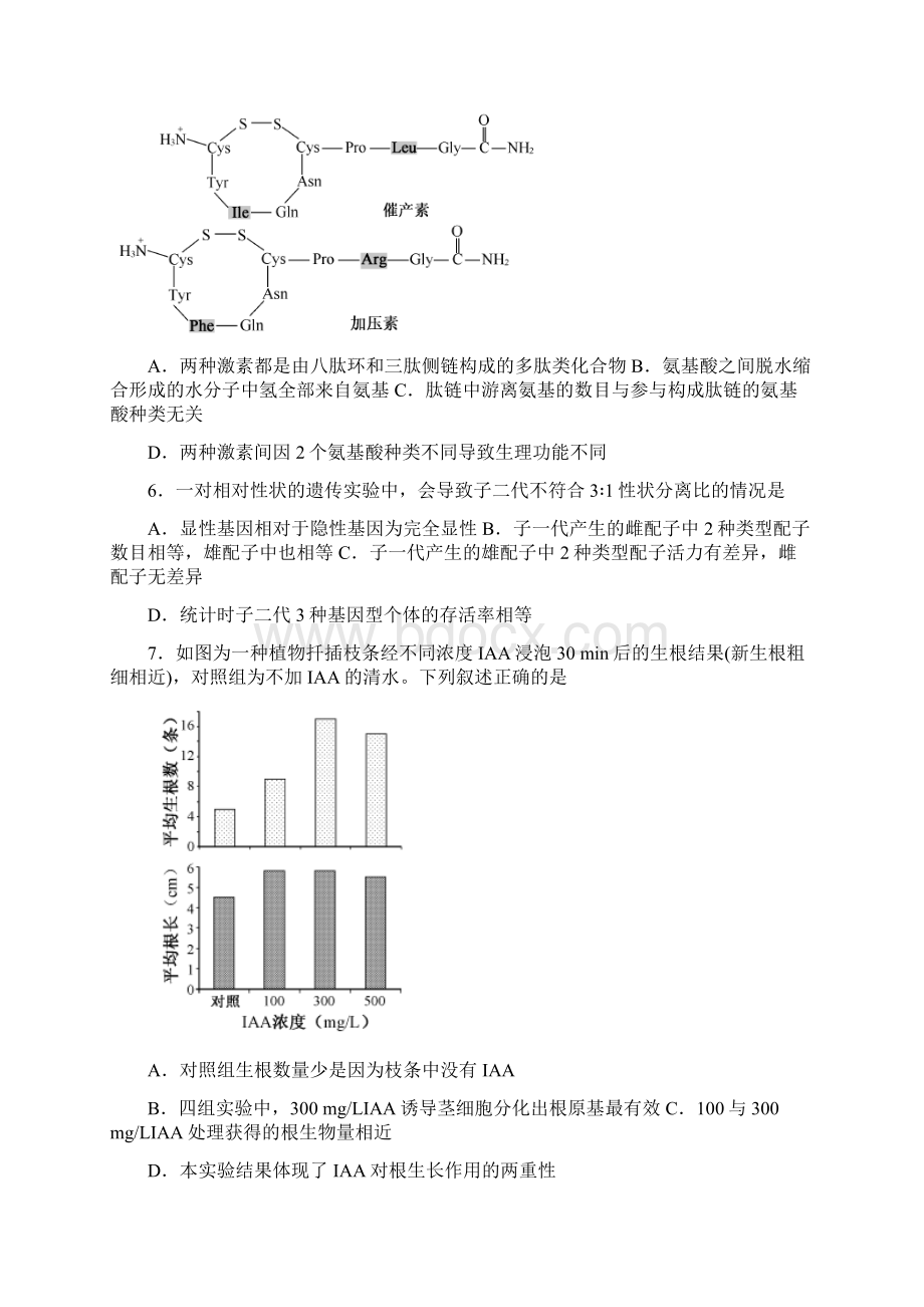 精校版高考江苏生物高考试题含答案.docx_第2页