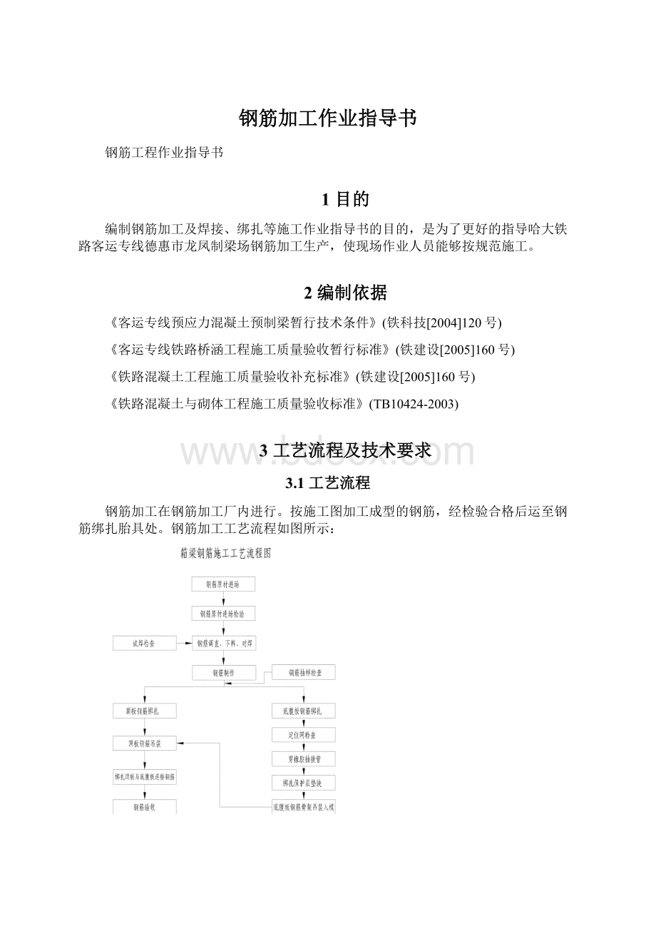 钢筋加工作业指导书.docx