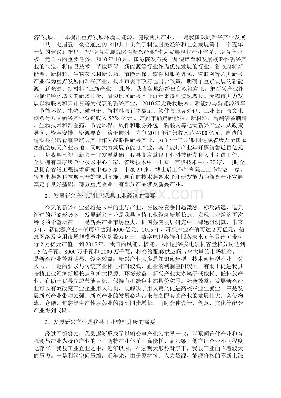 宝应县新兴产业发展现状与对策研究1Word下载.docx_第2页