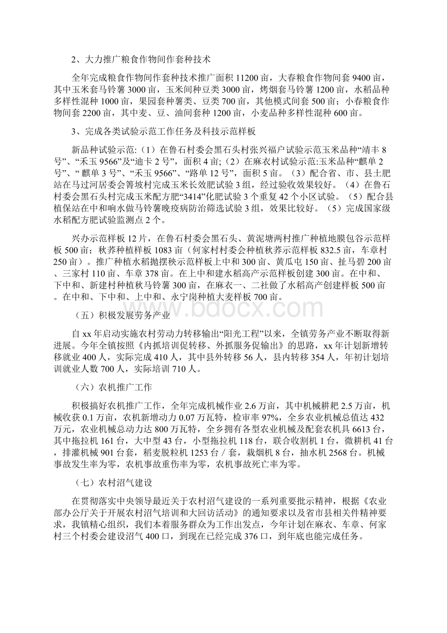 乡镇经济服务中心工作总结及工作计划.docx_第3页