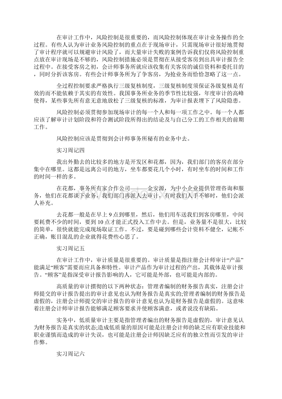 审计实习周记4篇文档格式.docx_第2页