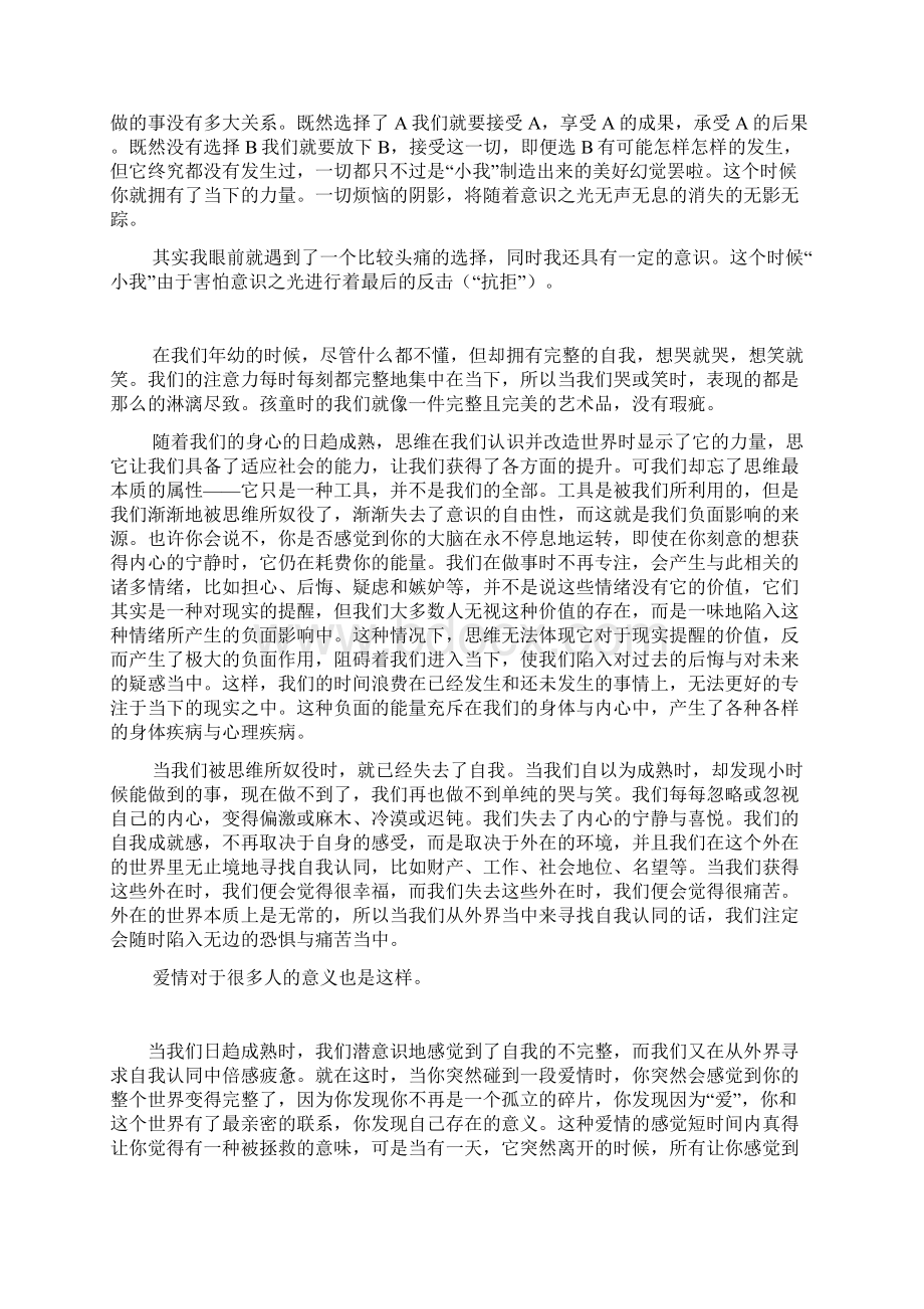 《当下的力量》读后感想读书体会文档格式.docx_第2页