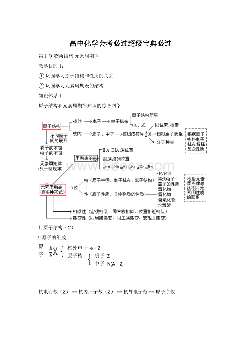 高中化学会考必过超级宝典必过Word文档下载推荐.docx