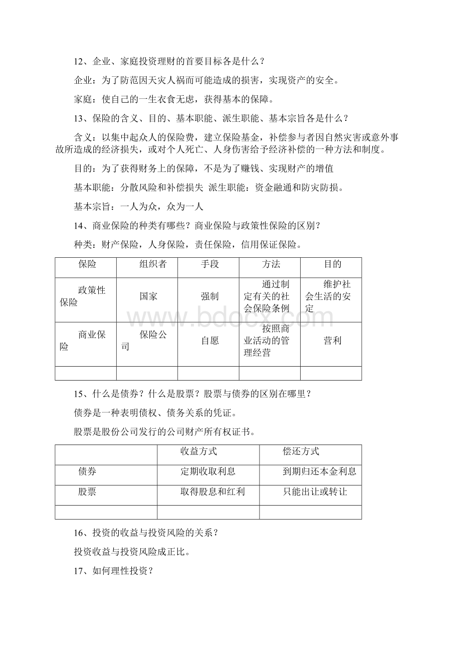 上海高中政治第二学期整理 高一下政治.docx_第3页