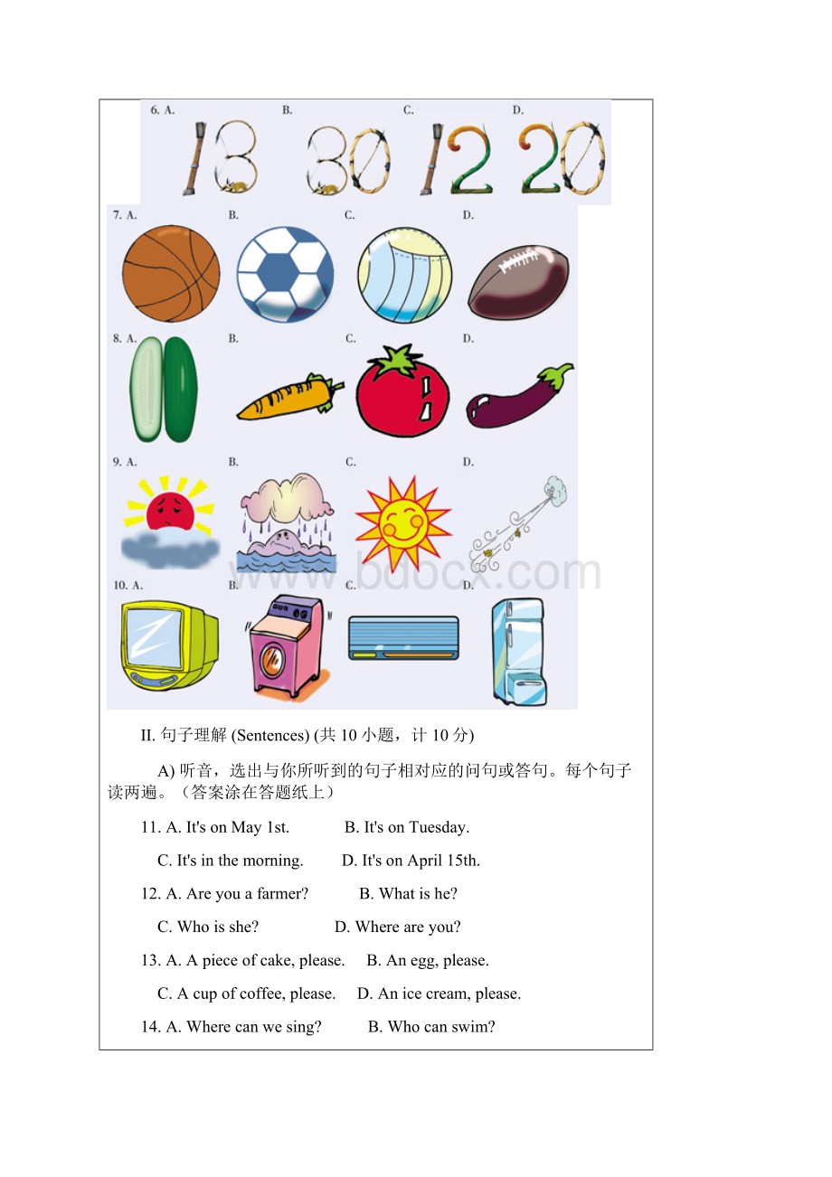 全国小学生英语竞赛NECPS五年级组决赛赛题.docx_第2页