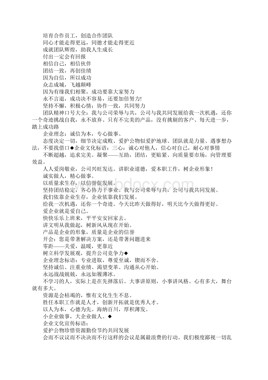 光速团队口号Word文档格式.docx_第2页