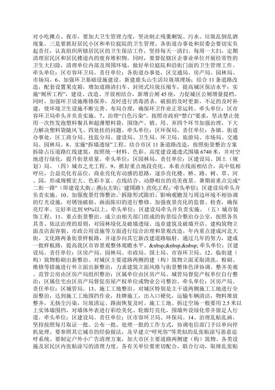 整理市容环境综合整治百日行动方案Word下载.docx_第2页