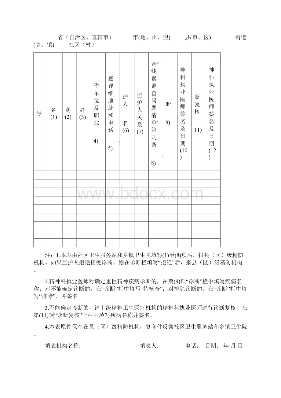 精神疾病常用表格Word格式.docx_第3页