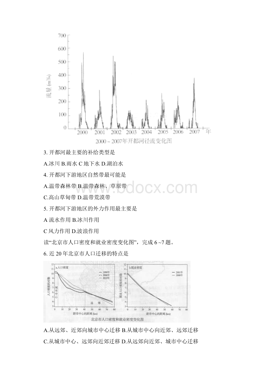 广东省广州市届高三毕业班综合测试文综试题一广州一模Word版含答案.docx_第2页