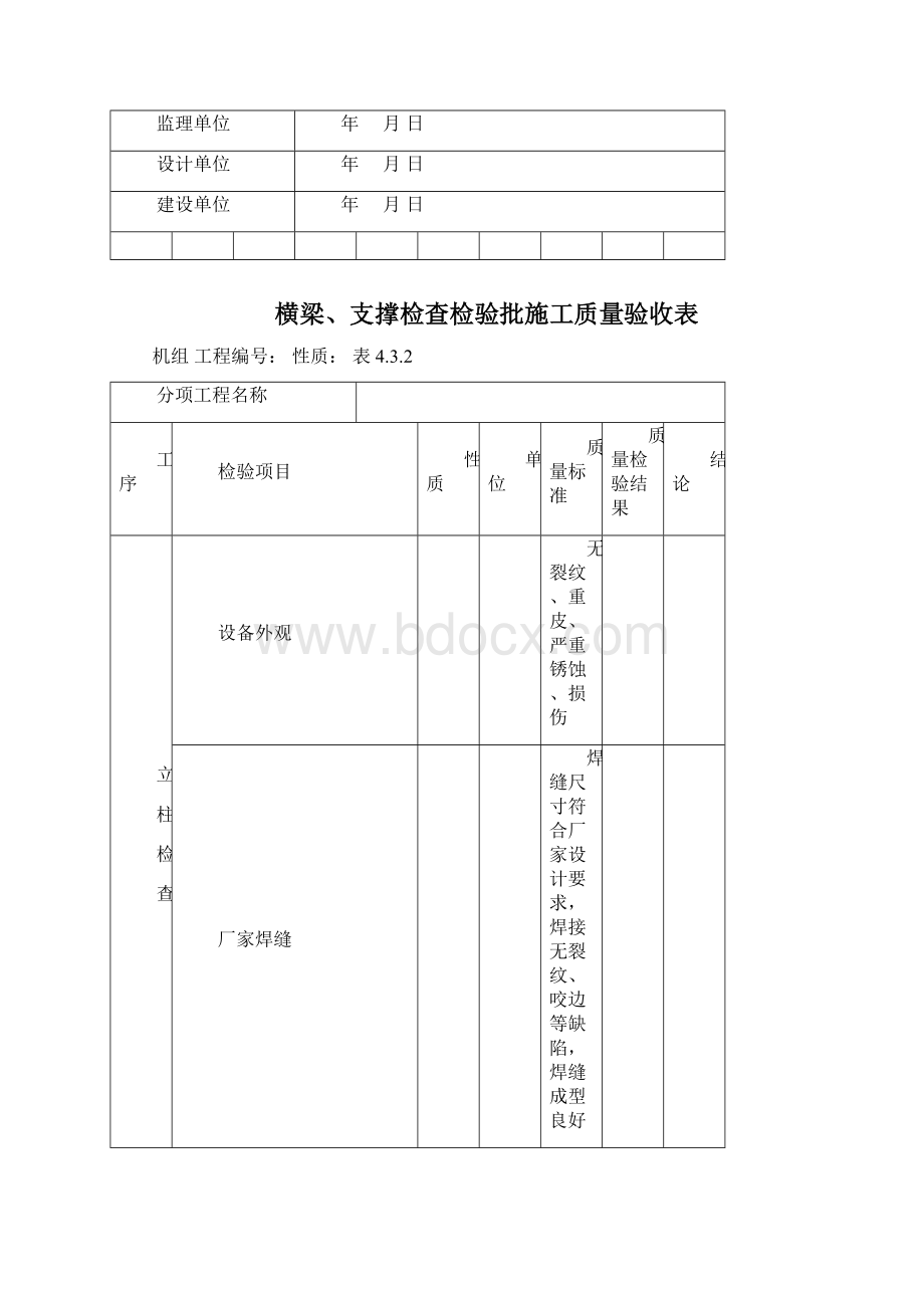 01锅炉机组通用验收表格Word文档下载推荐.docx_第3页