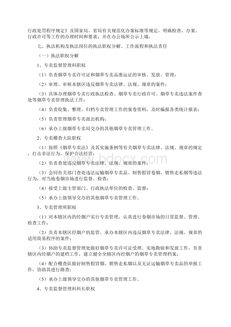 市烟草专卖局行政执法责任制实施方案doc.docx_第3页