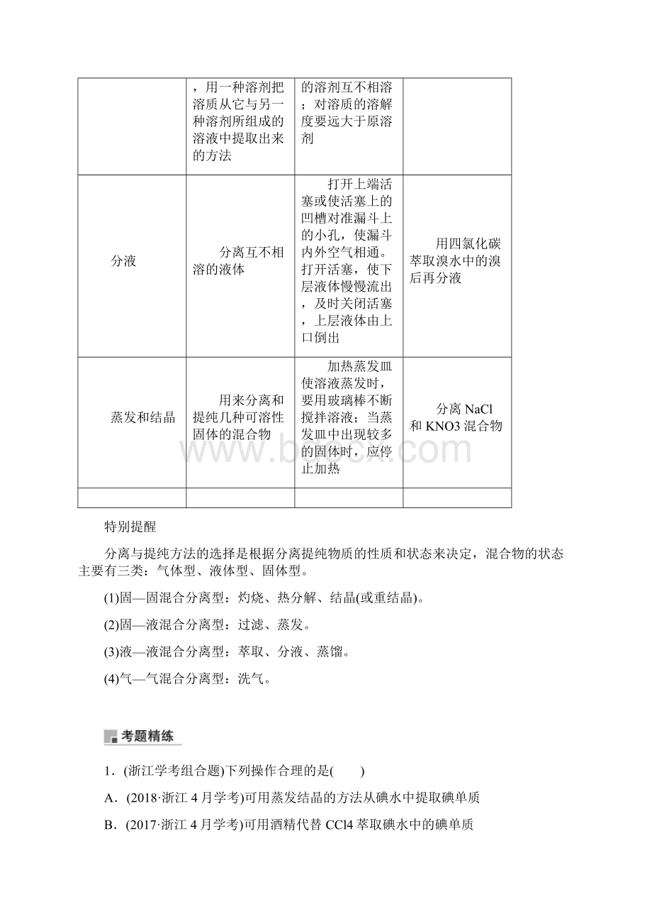 专题二 研究物质的实验方法 解析版Word格式.docx_第2页