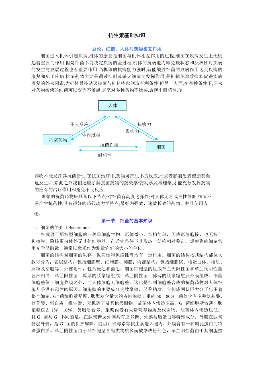 抗生素基础知识Word格式文档下载.doc