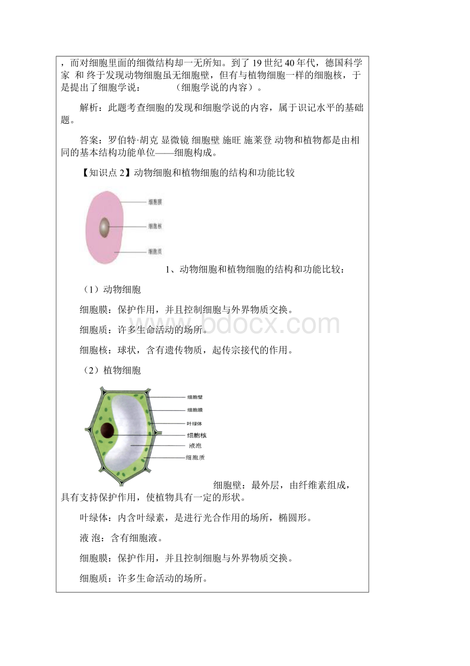 浙江省浙教版九年级中考复习讲义七年级科学部分第8讲观察生物.docx_第3页