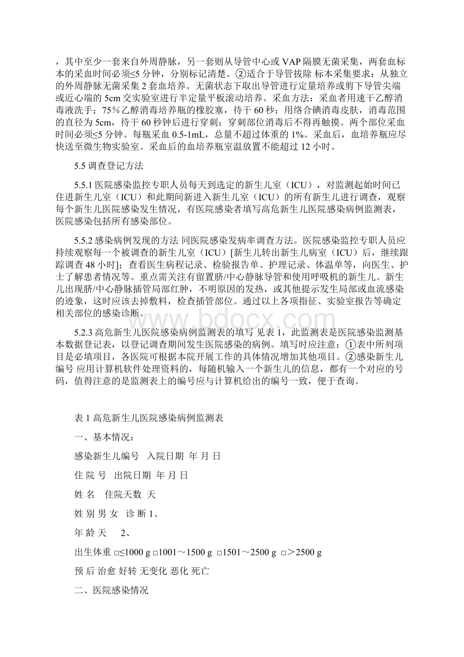 最新新生儿医院感染监测全文档格式.docx_第3页