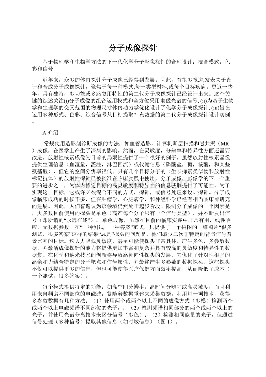 分子成像探针Word格式文档下载.docx