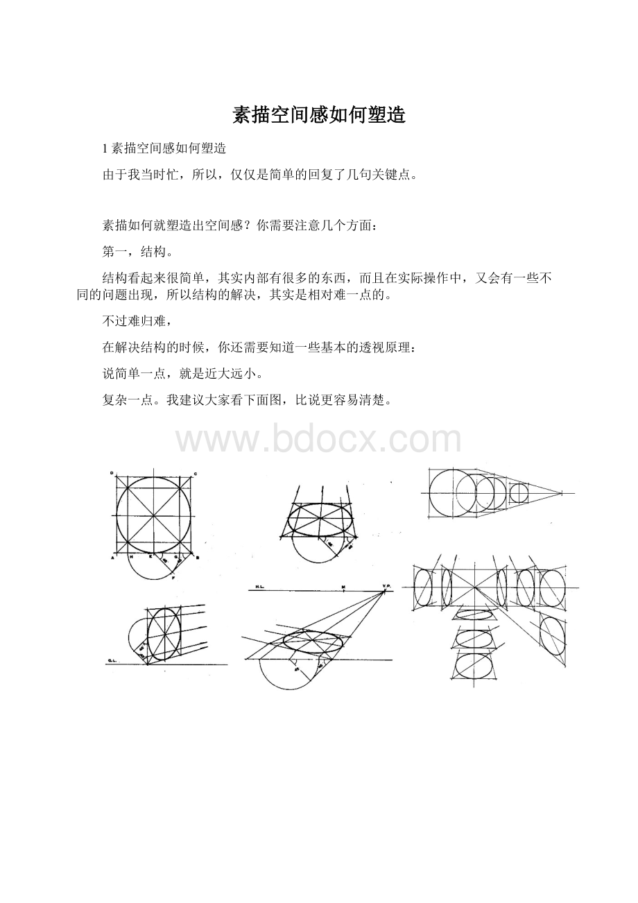 素描空间感如何塑造文档格式.docx_第1页