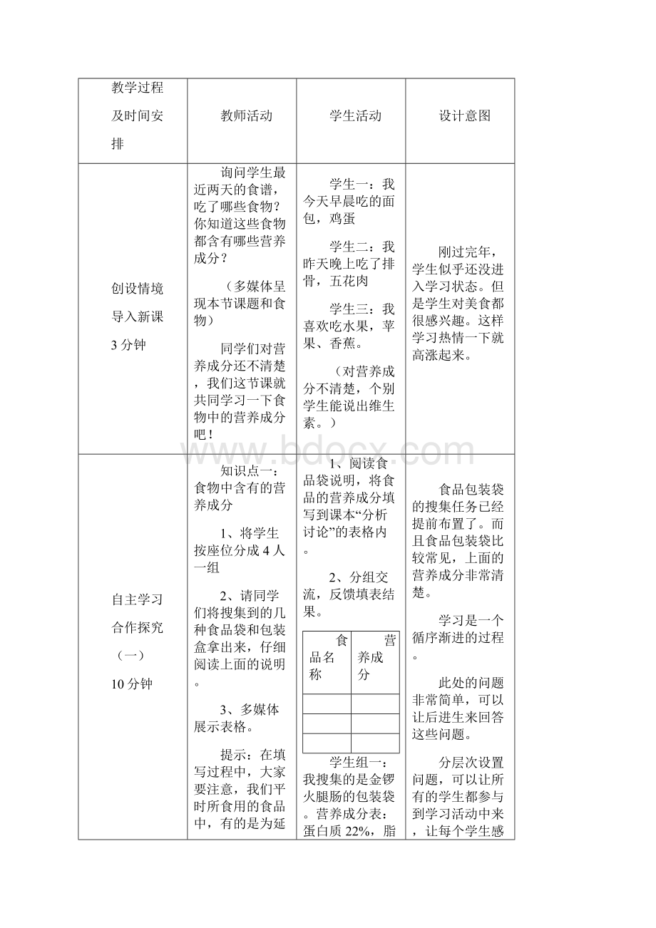 七年级生物下11食物的营养成分教新版济南Word格式文档下载.docx_第2页