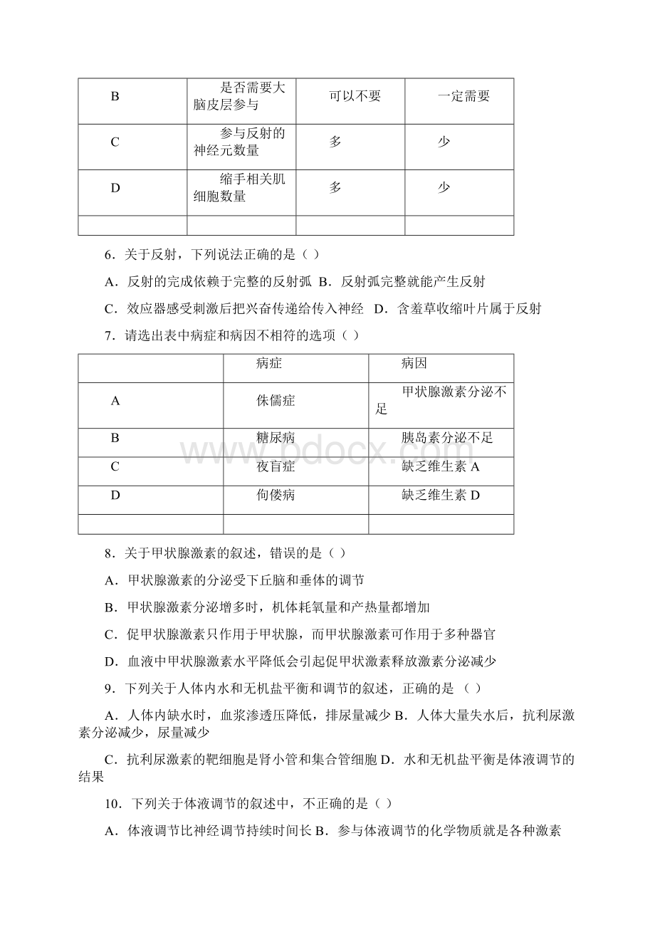 湖南省醴陵市第二中学学年高二上学期第三次月考生物试题 Word版含答案Word下载.docx_第2页