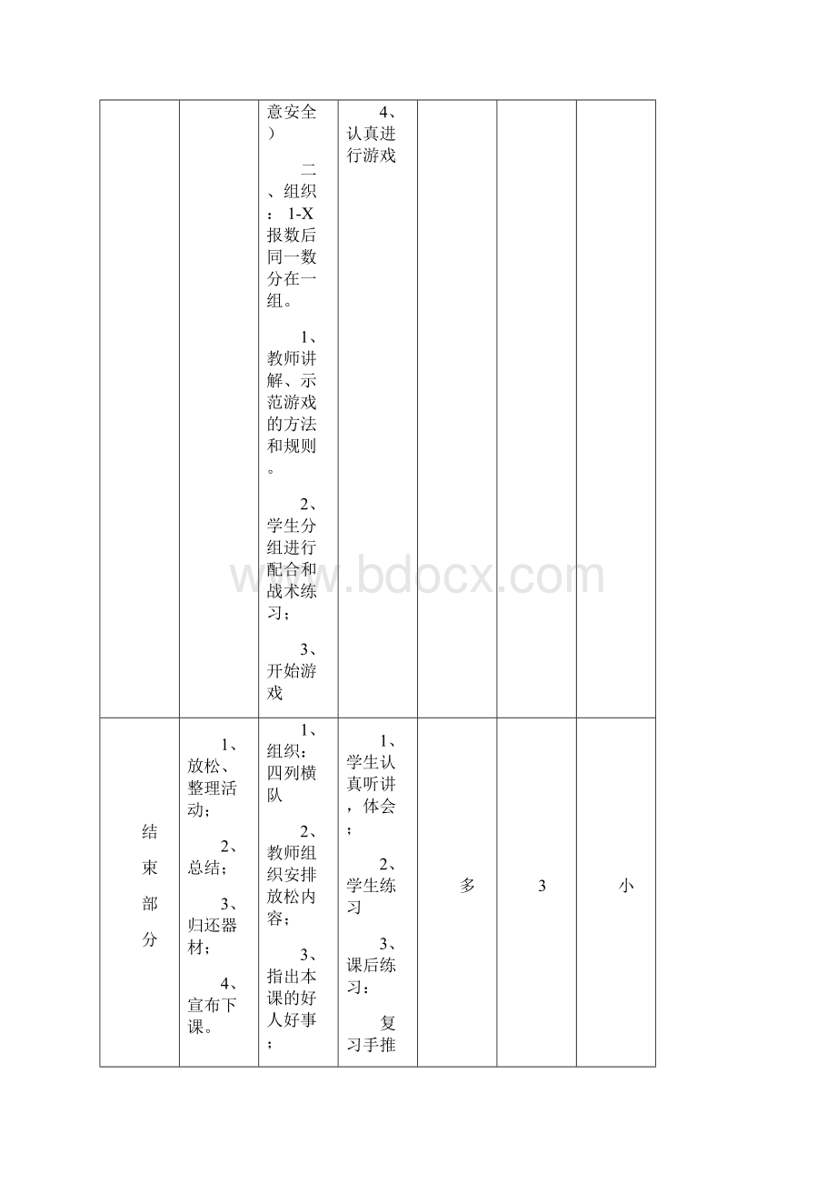 小学六年级体育课教案一.docx_第3页